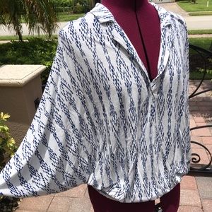 ANTHROOLOGIE Postage Stamp Dolman Top - Sz M/L